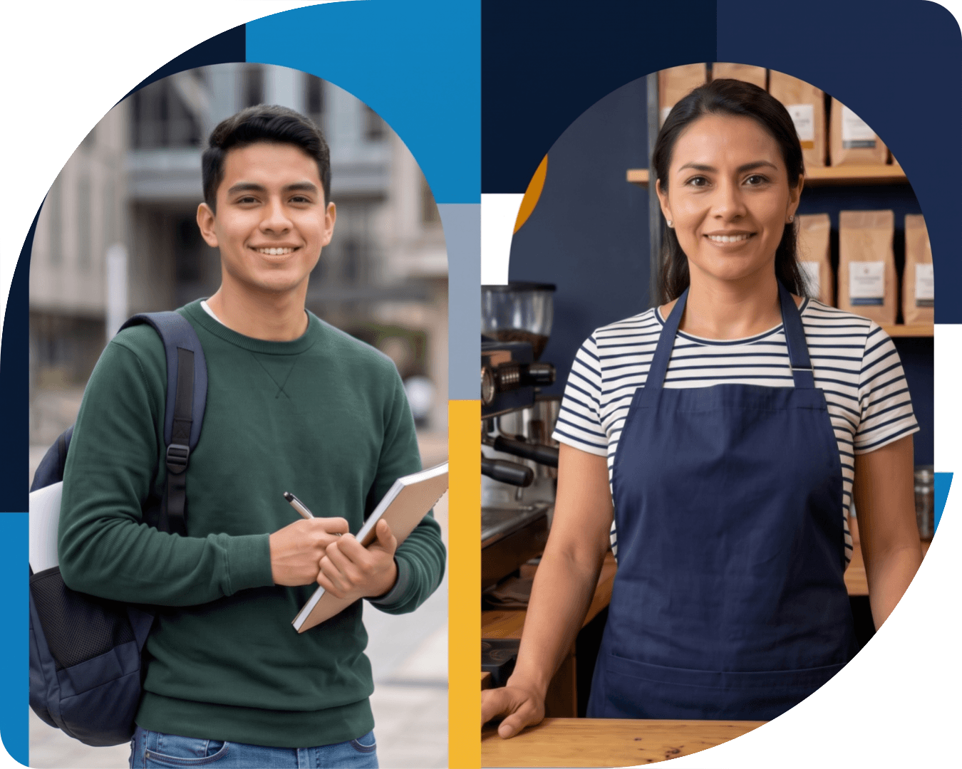 Persona incluida en una evaluación financiera digital